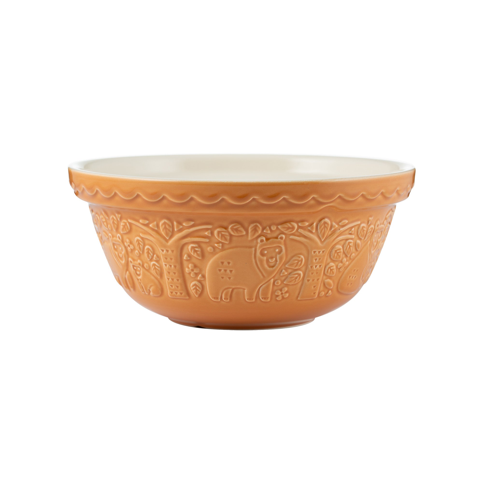 Ceramic Mixing Bowl - In the Forest Ochre Bear