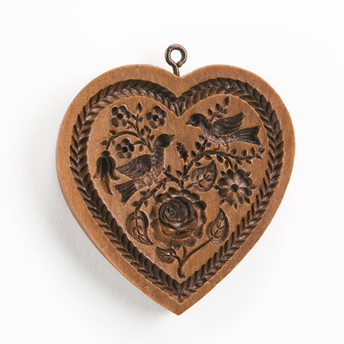 Heart and Rose Springerle Mould