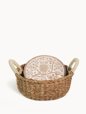 Korissa Round Bread Warmer & Basket
