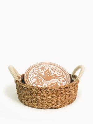 Korissa Round Bread Warmer & Basket